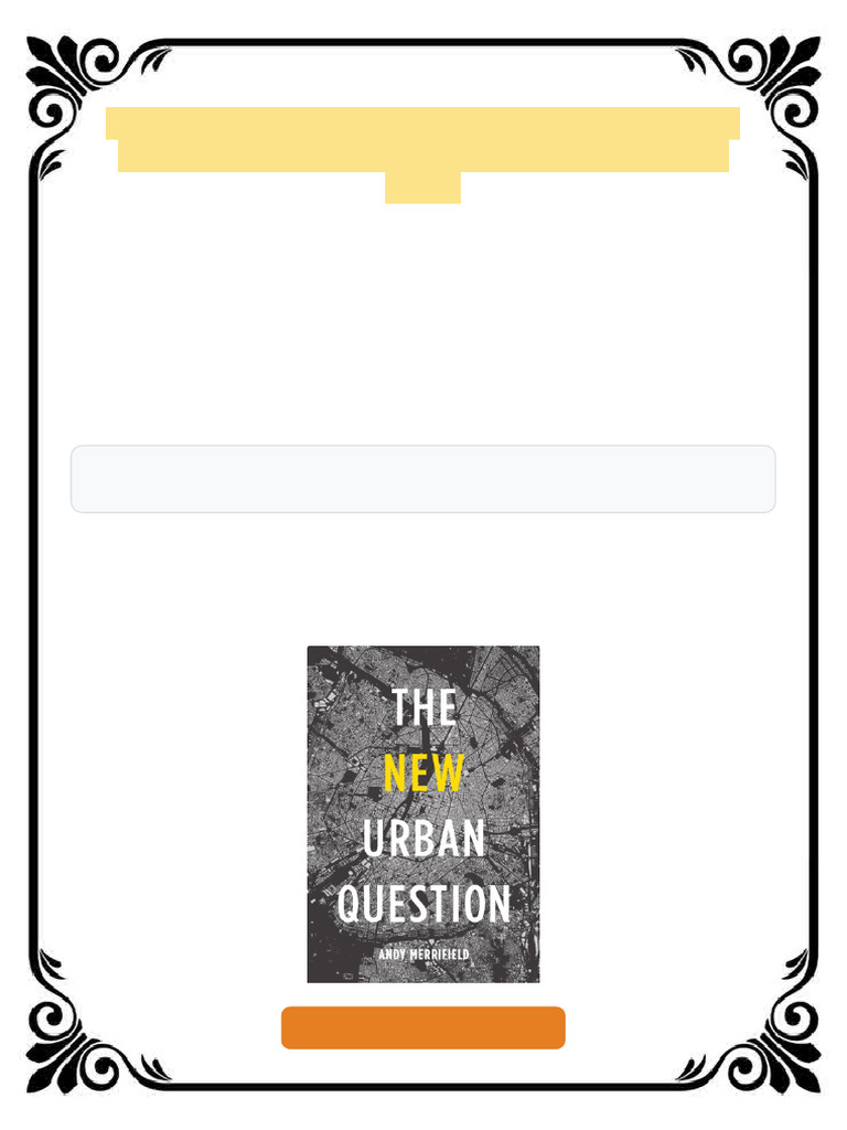 The new urban question 1. publ Edition Merrifield ebook fast open ...