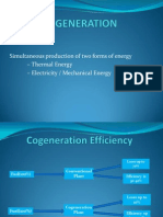 Simultaneous Production of Two Forms of Energy - Thermal Energy - Electricity / Mechanical Energy