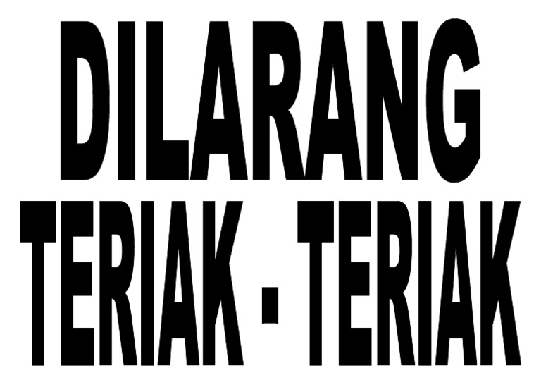 Dilarang Teriak | PDF