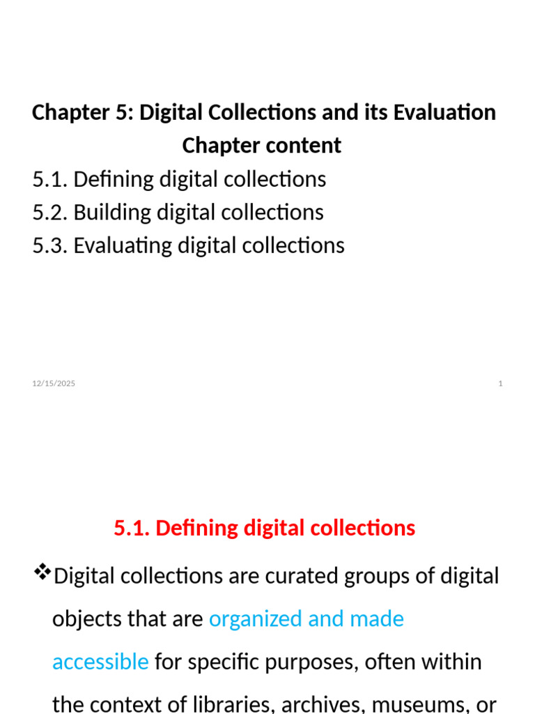 DL Chaper 5 | PDF | Metadata | Usability