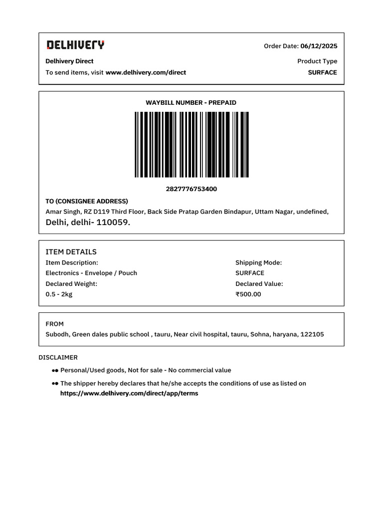 'PackageSlip_T17650CP30AA274936 | PDF