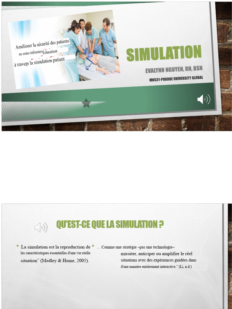 Types et avantages de la simulation en soins | PDF | Allaitement