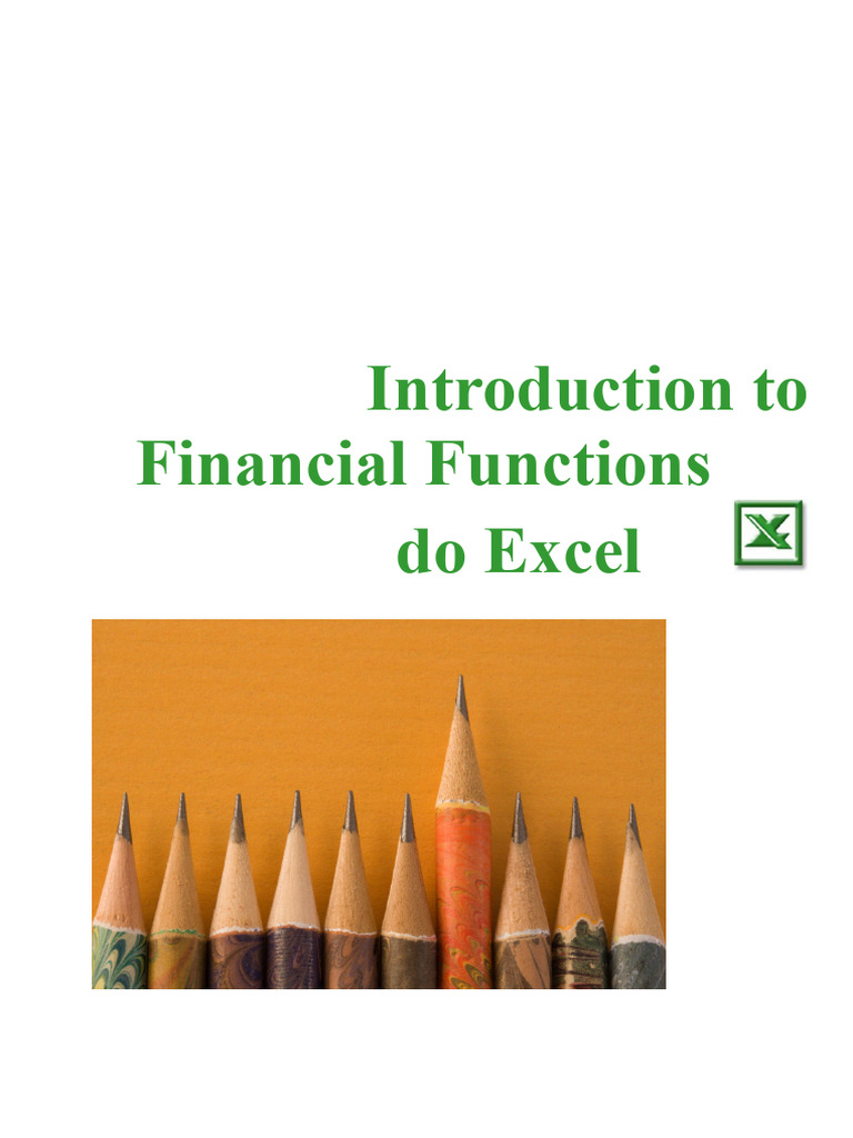 Excel Financial Functions Overview | PDF | Interest | Mortgages