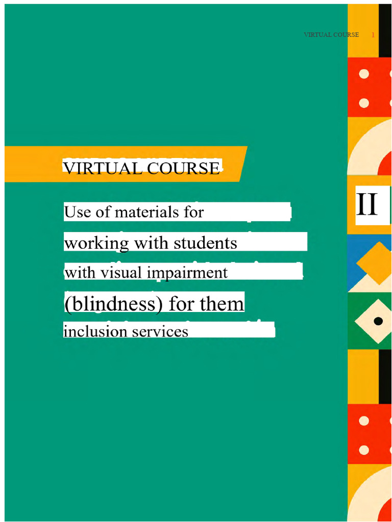Unit 1 materials blindness | PDF | Visual Impairment | Perception