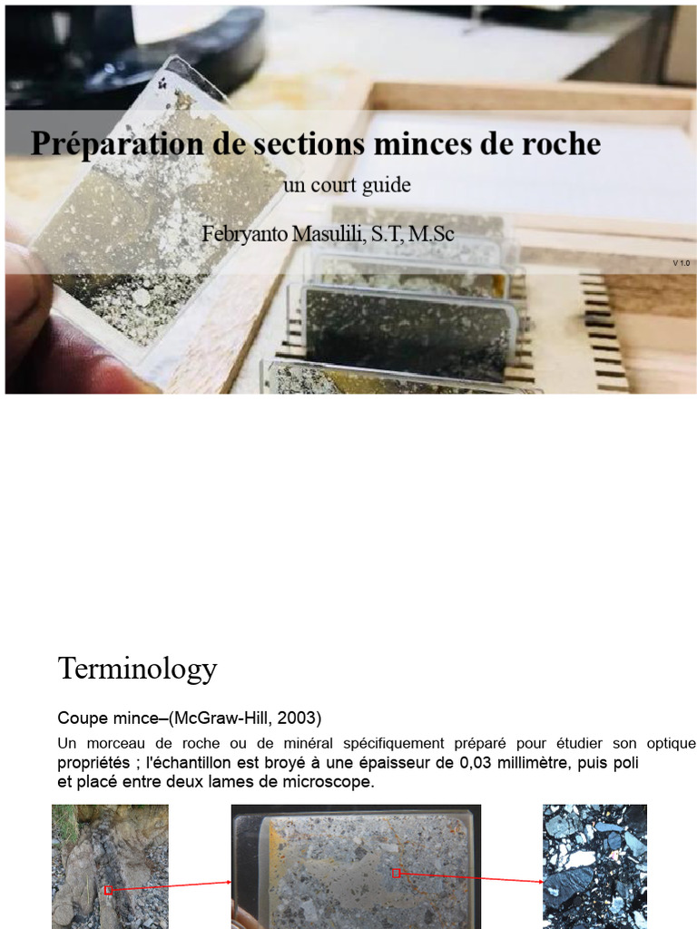 Guide de préparation de sections minces de roche | PDF | Matériaux
