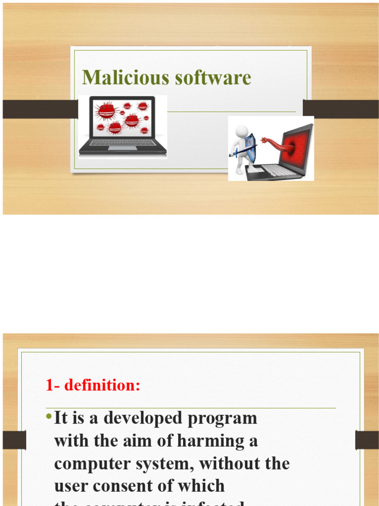 Understanding Malicious Software Types | PDF