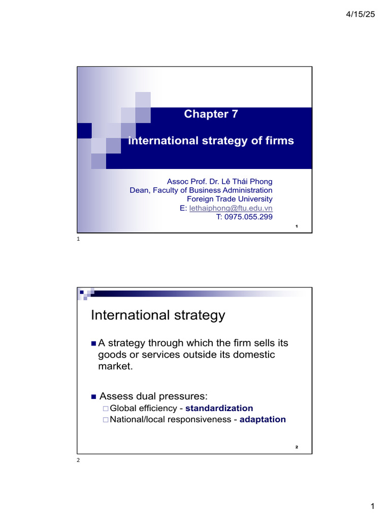 International Business Strategies Explained | PDF | Exports | Risk