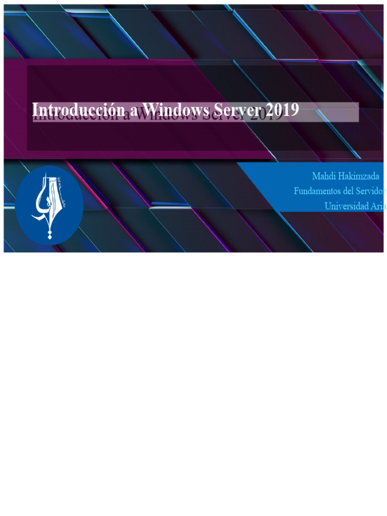 Guía de Instalación de Windows Server 2019 | PDF | Red de computadoras ...