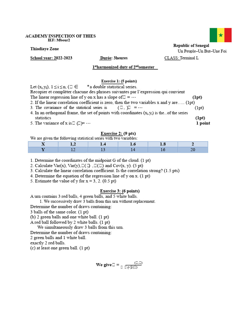 second semester homework TL | PDF | Regression Analysis | Variance