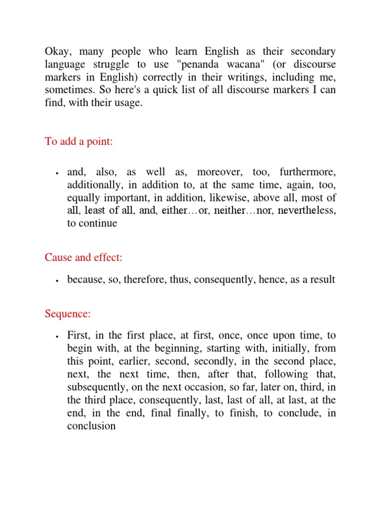 Penanda Wacana English Pdf Truth Epistemology