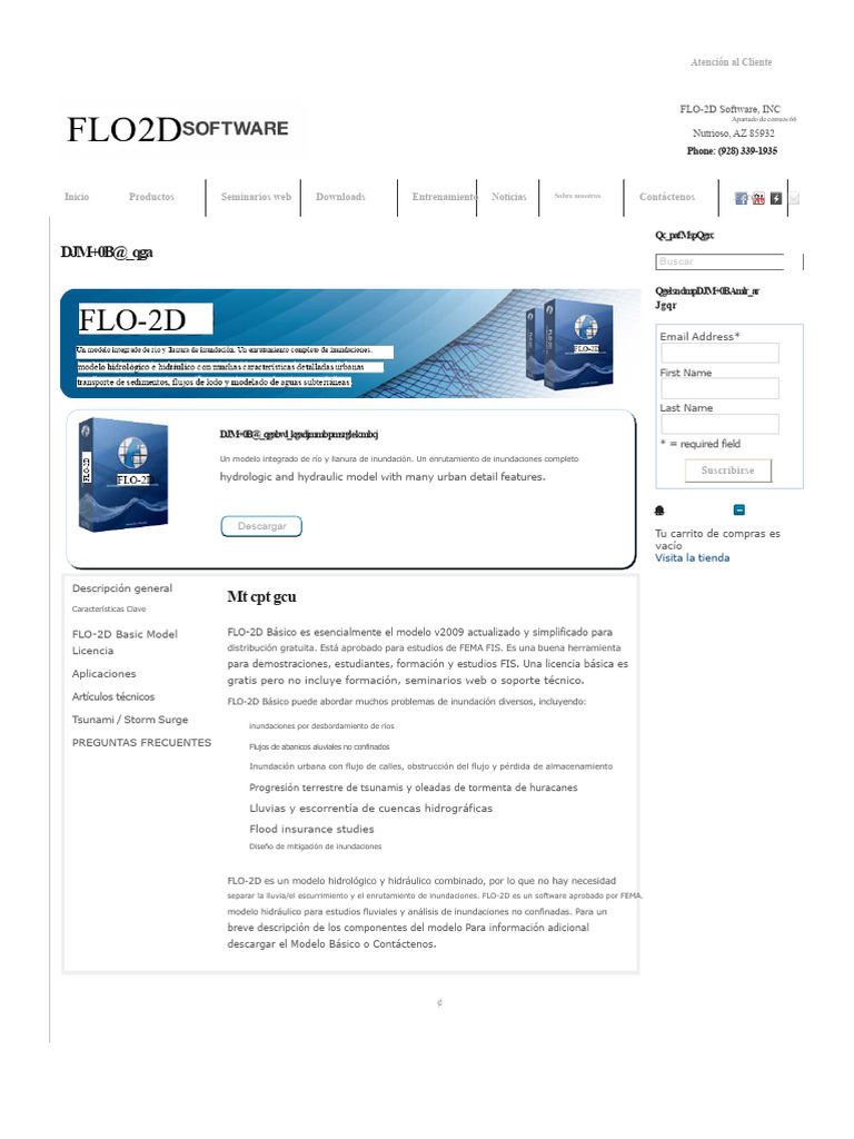 Modelo Hidrológico FLO-2D Básico | PDF | Inundar | Software