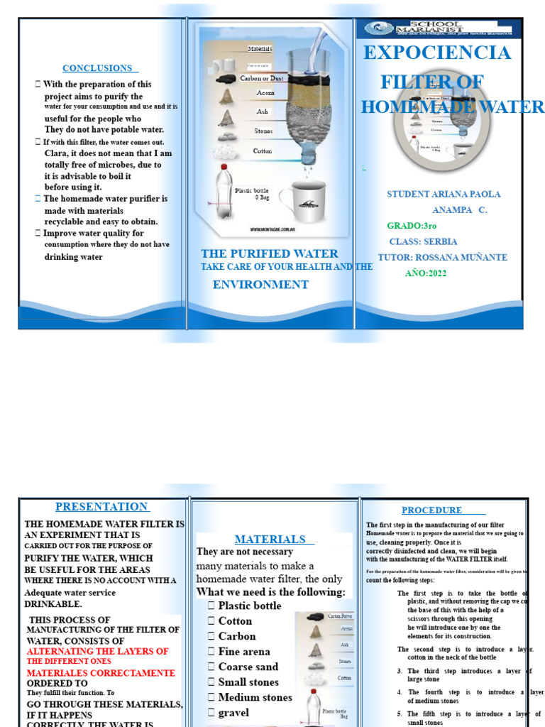 Homemade Water Purifier Guide | PDF | Water | Drinking Water