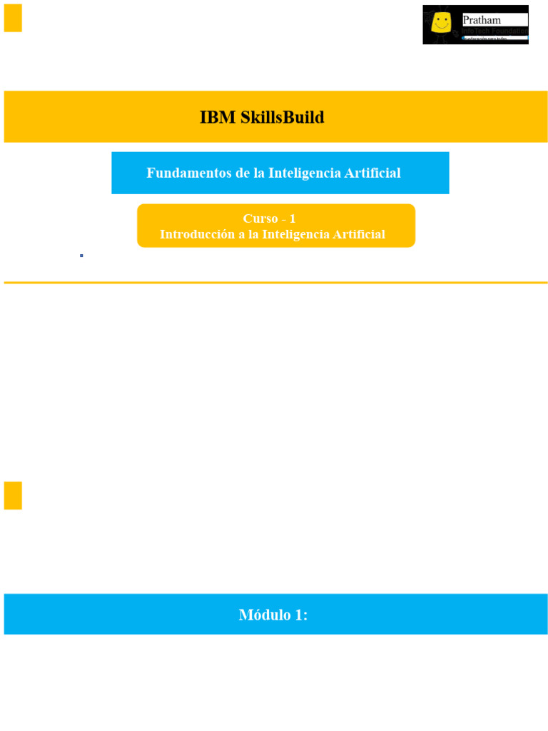 Fundamentos de Inteligencia Artificial en IBM | PDF | Inteligencia ...