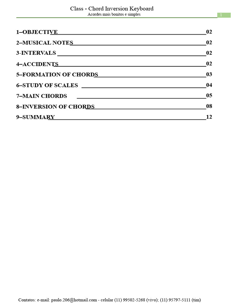 Chord Inversions for Keyboard Players | PDF | Chord (Music) | Scale (Music)