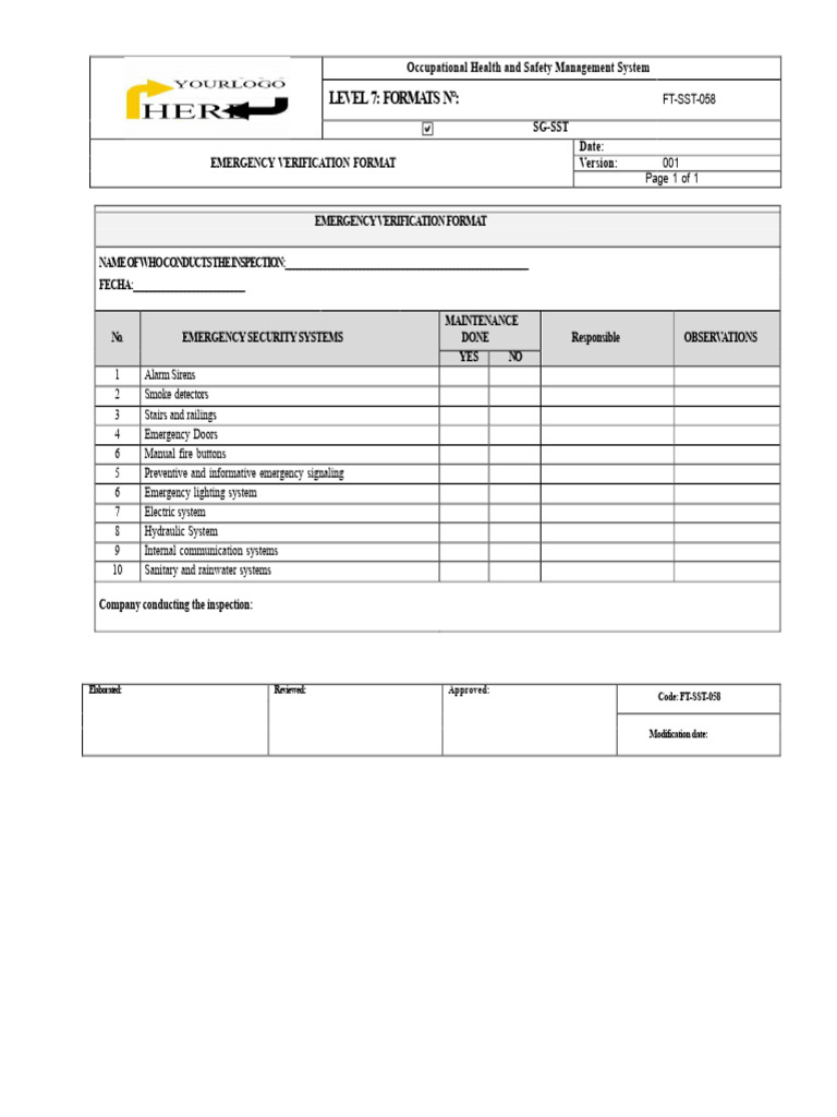 Emergency Verification Format Guide | PDF