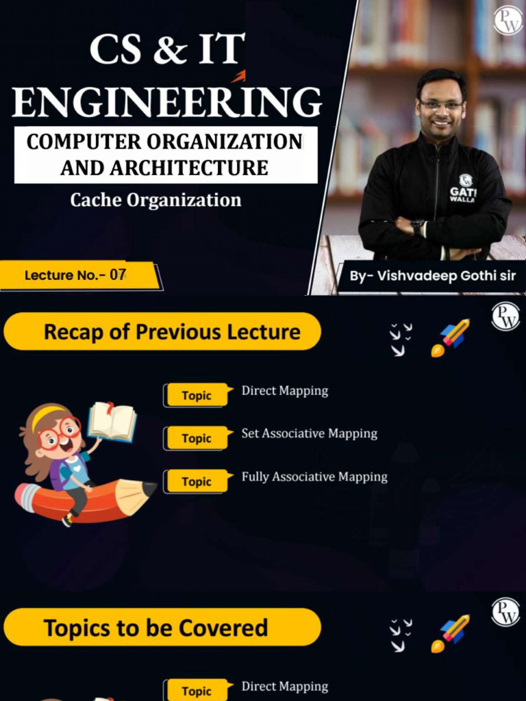 Cache Organization 07 _ Class Notes | PDF