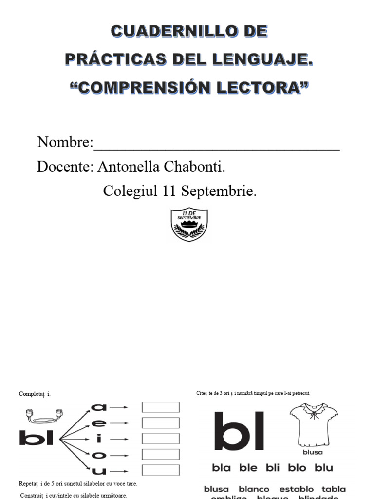 Silabe Compuse Și Înțelegerea Textului. | PDF