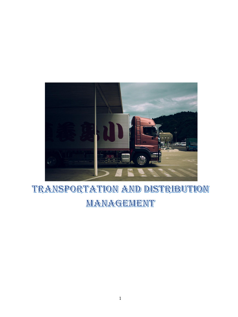 Rôle de la distribution en gestion logistique | PDF | Logistique ...