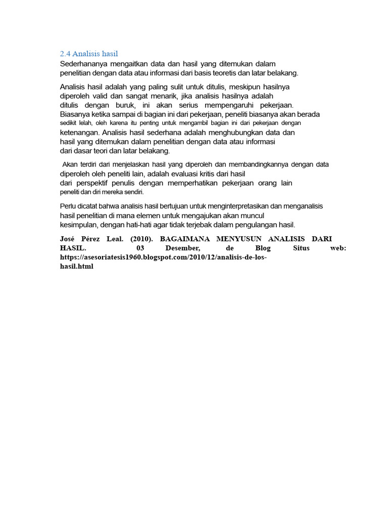 Analisis Hasil Penelitian yang Efektif | PDF