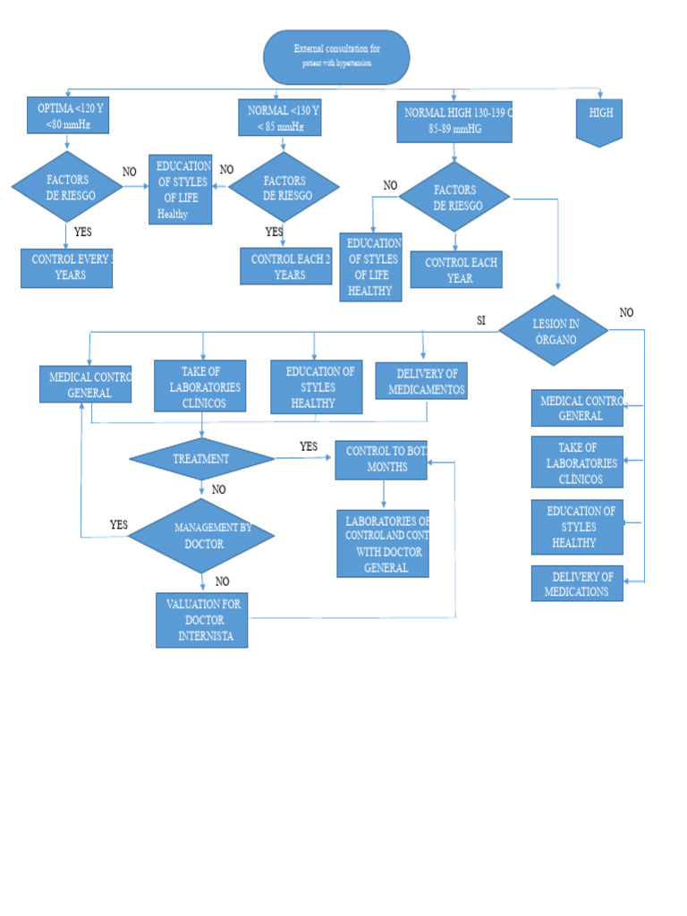 Flowchart of External Consultation For Hypertension | PDF ...