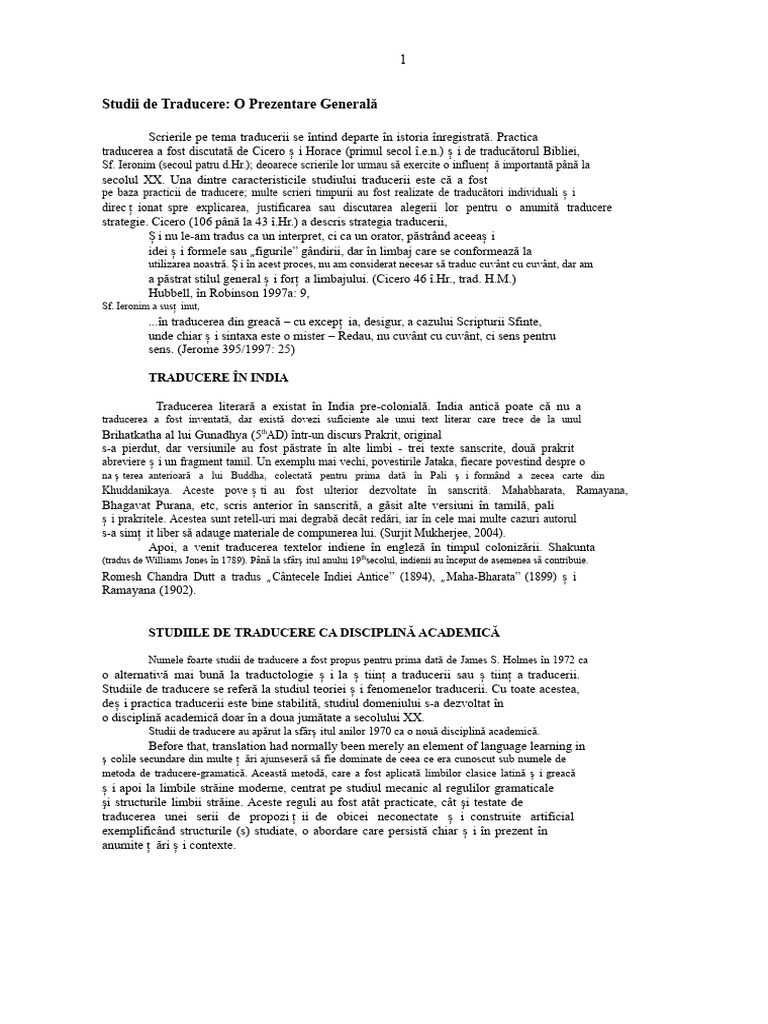 Studii de Traducere | PDF