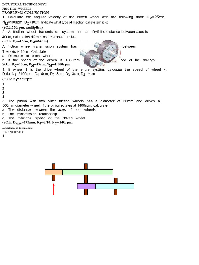 Friction Wheel Calculations Guide | PDF | Rotation | Friction
