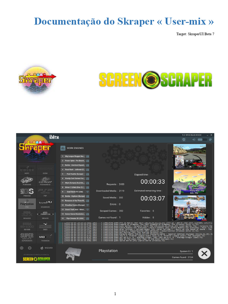 Documentação do Skraper User Mix | PDF | XML | Nintendo