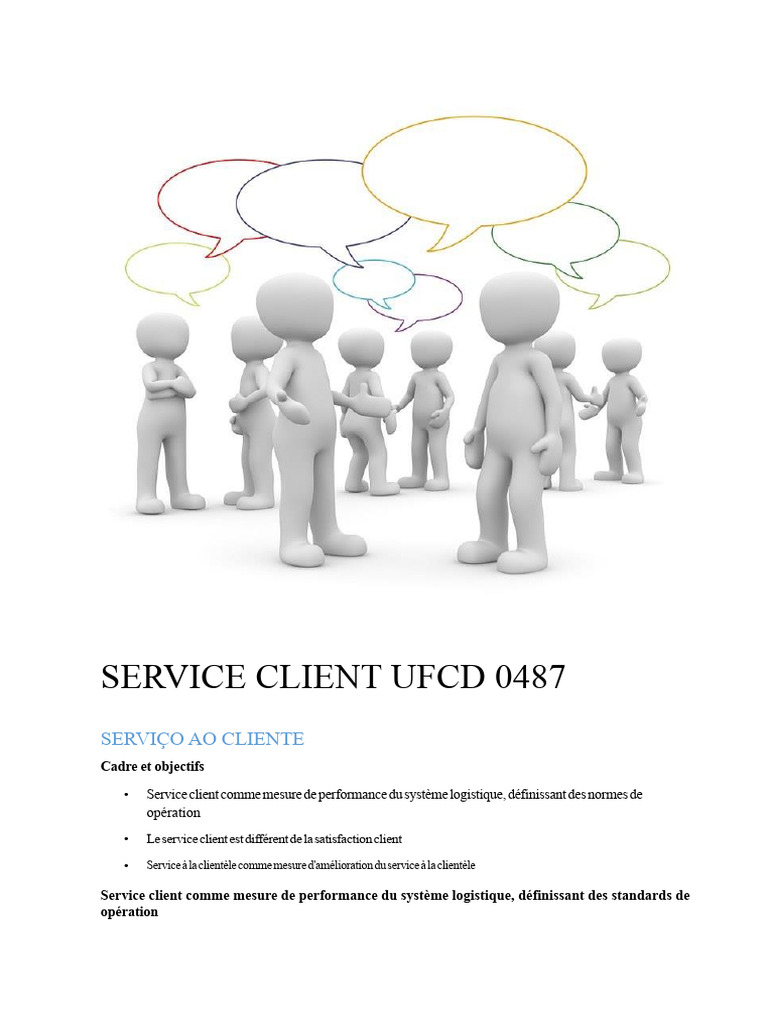 Optimisation du Service Client en Logistique | PDF | Gestion de la ...