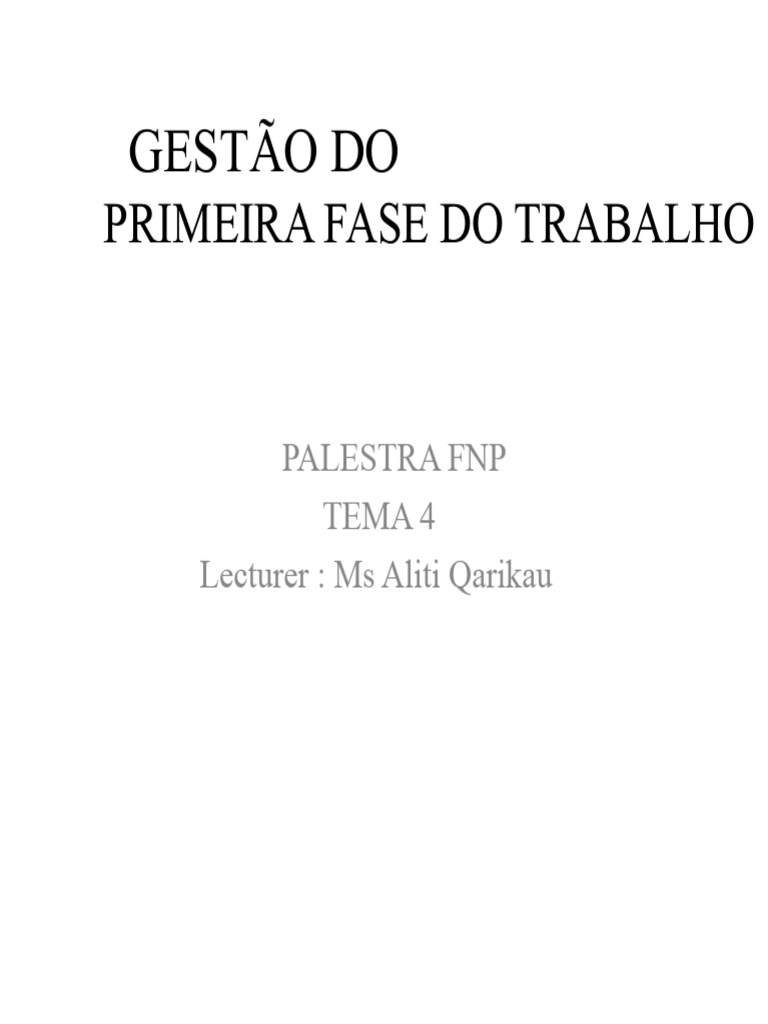 Gestão da Primeira Fase do Trabalho de Parto | PDF | Parto ...