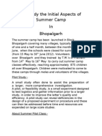 To Study the Initial Aspects of Summer Camp (Autosaved)(1)