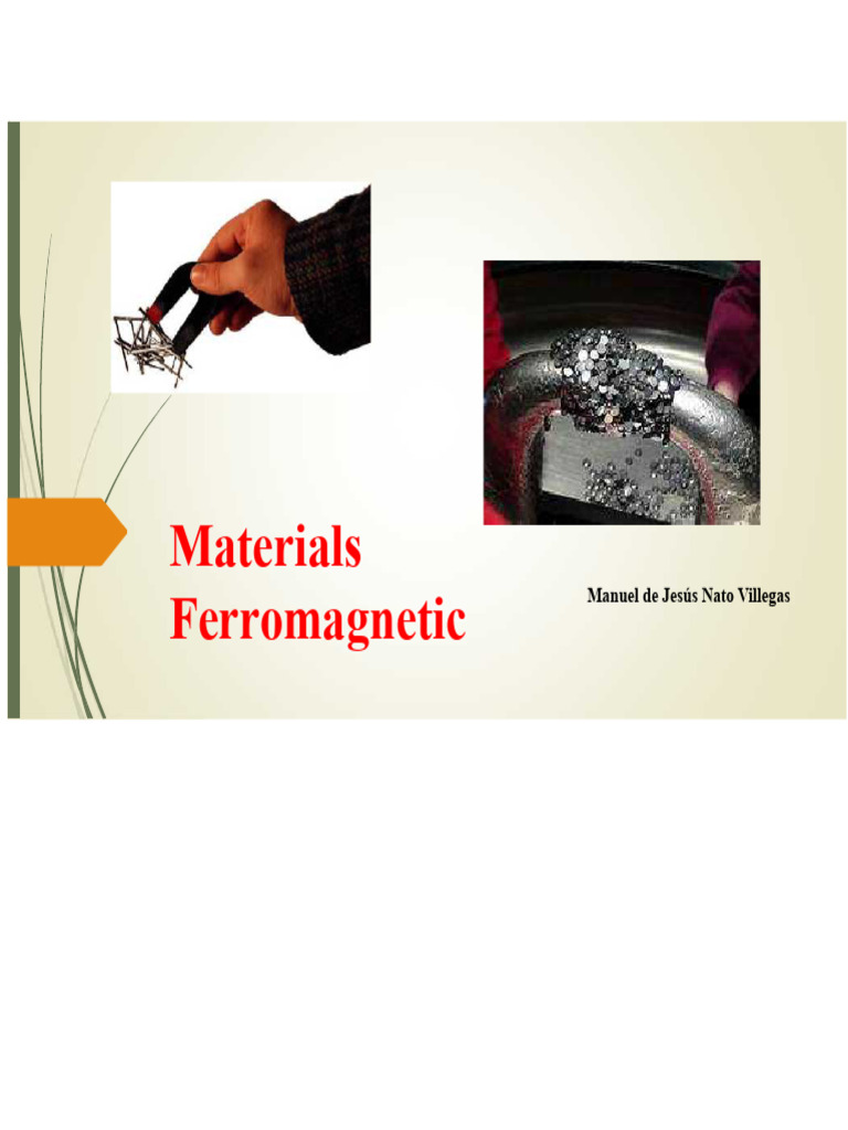 Understanding Ferromagnetic Materials | PDF | Magnet | Magnetism
