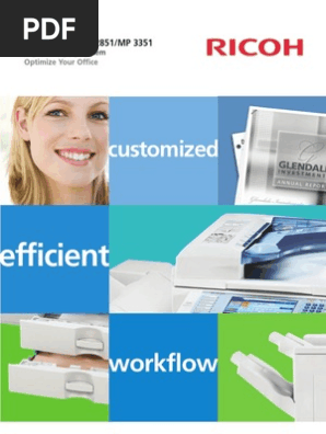 Ricoh Aficio Mp 2851 Pdf Image Scanner Fax