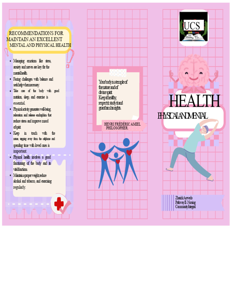 Tips for Optimal Mental and Physical Health | PDF | Mental Health ...