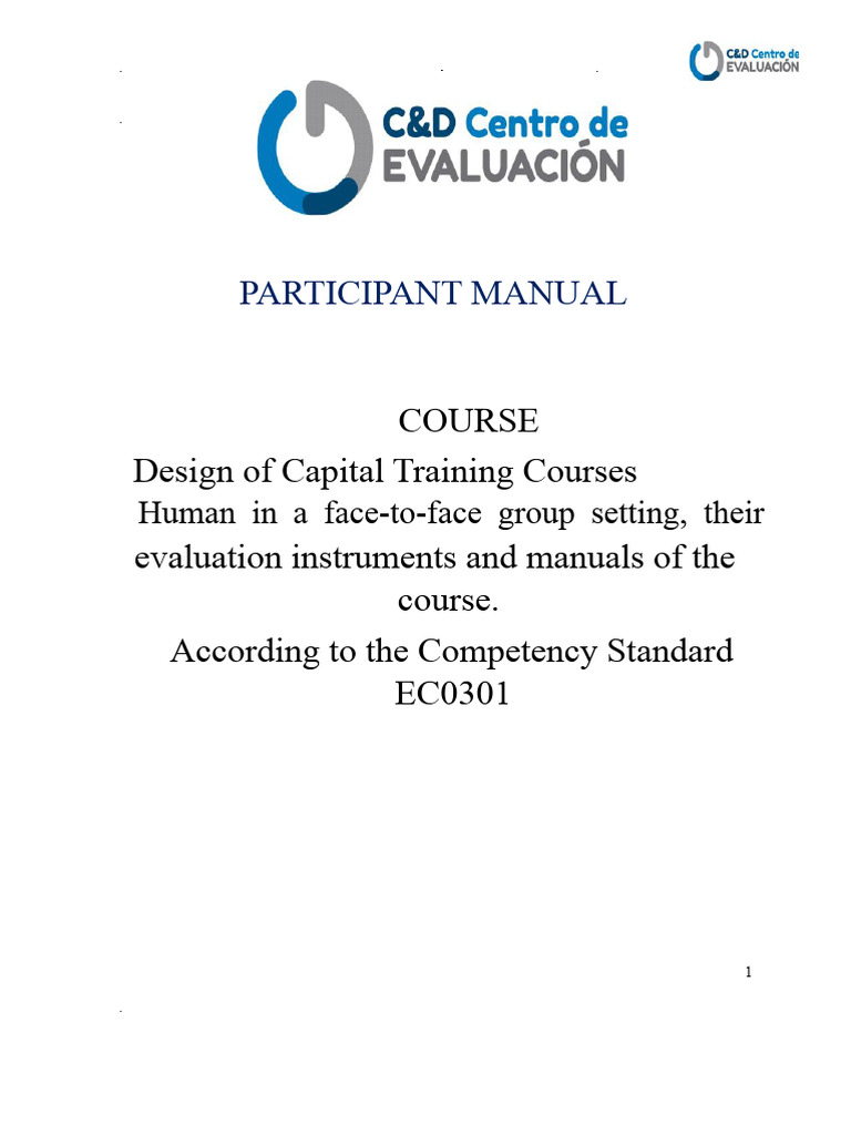Human Capital Training Course Manual | PDF | Constructivism (Philosophy ...
