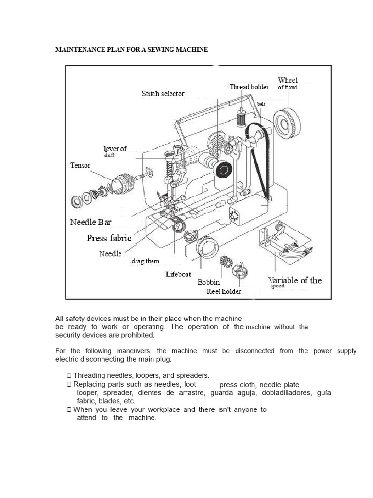 Sewing Machine Maintenance Guide | PDF | Sewing Machine | Manufactured ...