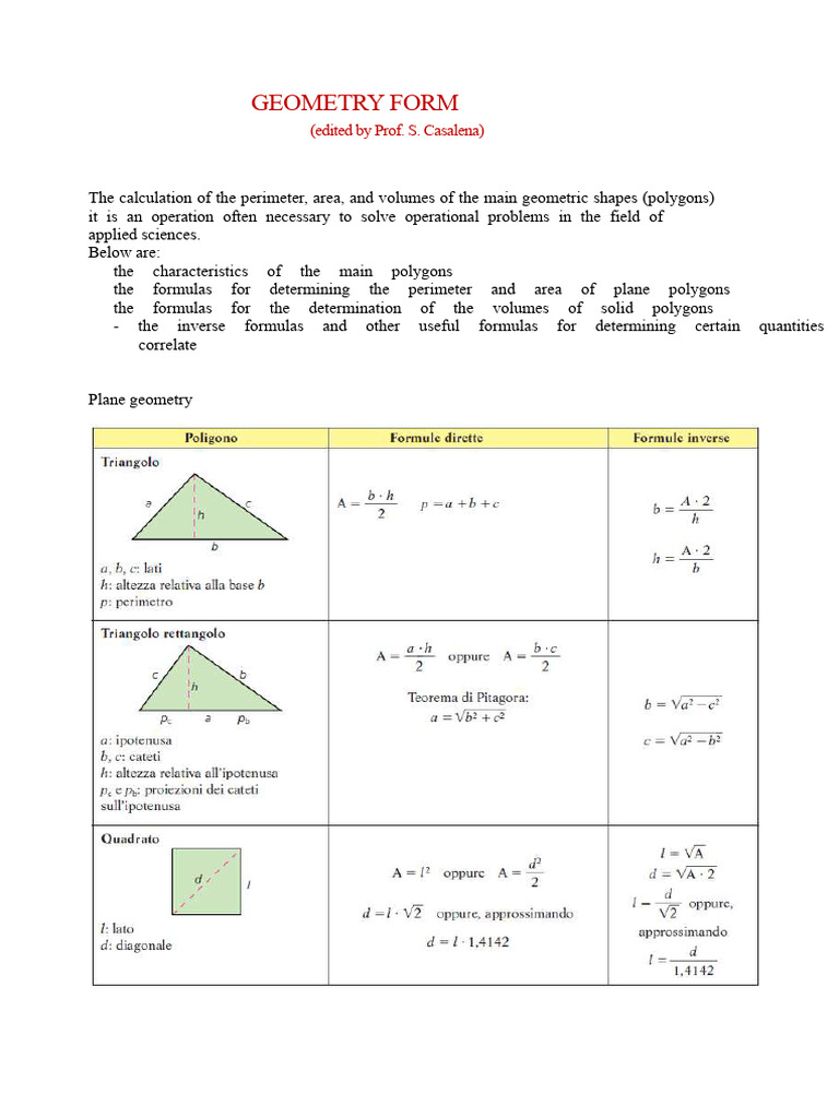 Plane and Solid Geometry | PDF