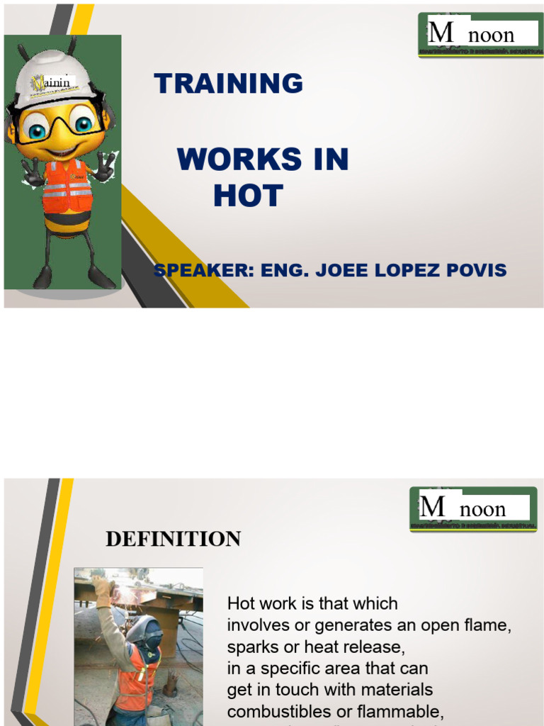 Hot Work Safety Training Guidelines | PDF | Welding | Construction