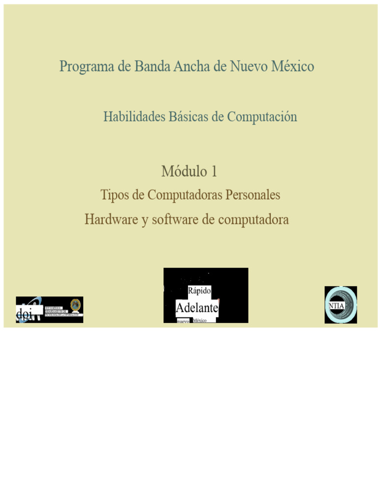 Introducción a Tipos de Computadoras | PDF | Hardware de la computadora ...