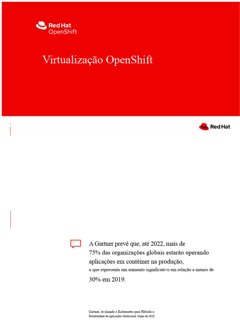 Virtualização OpenShift e Contêineres | PDF | Virtualização | Máquina ...