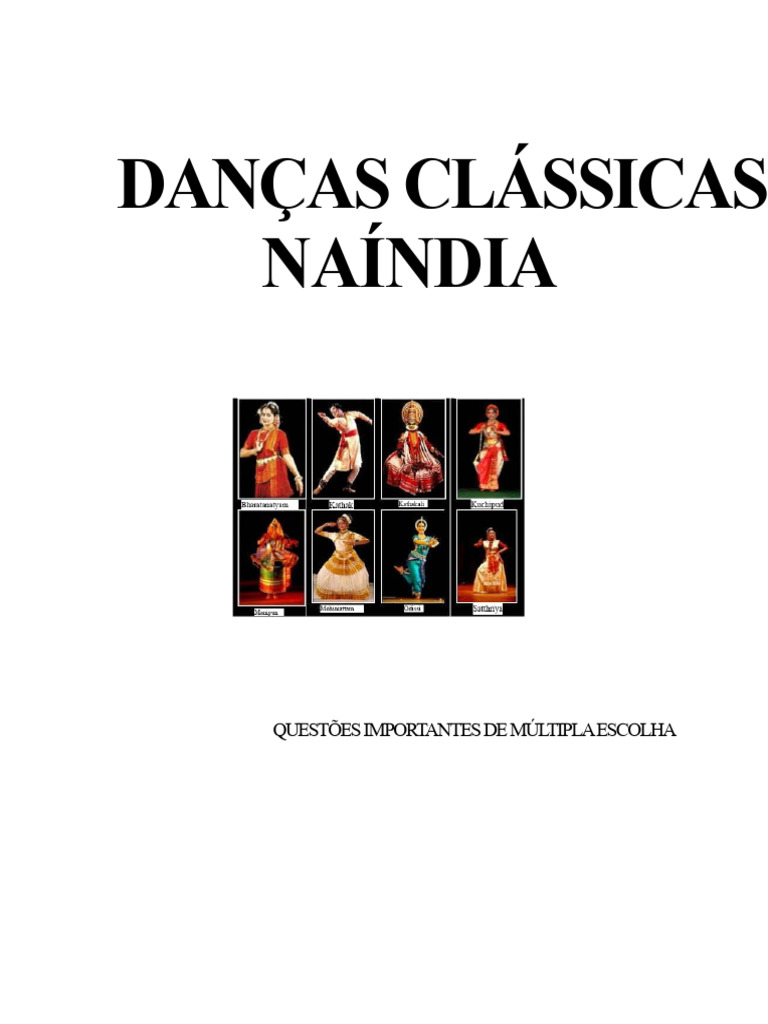 063) Pergunta de Múltipla Escolha Sobre Forma de Dança Clássica | PDF ...