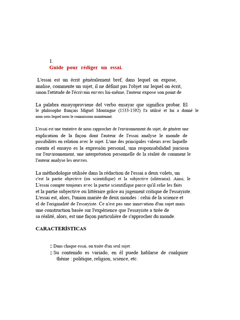 Guide complet pour rédiger un essai | PDF | Communication humaine
