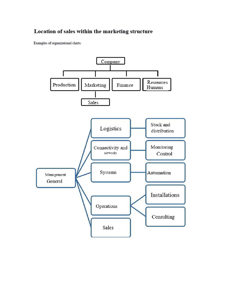 Sales Integration in Marketing Structure | PDF