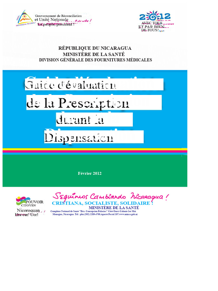 Guide d'évaluation de la prescription médicale | PDF | Pharmacien ...