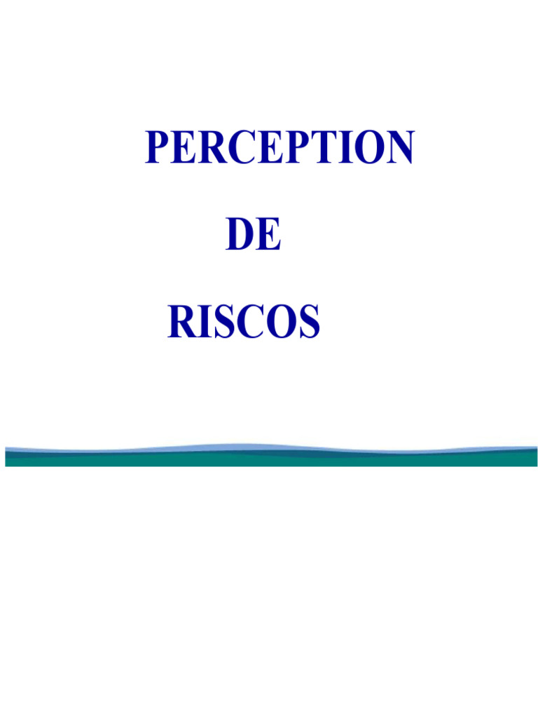 Perception et gestion des risques | PDF | Risque | la perception