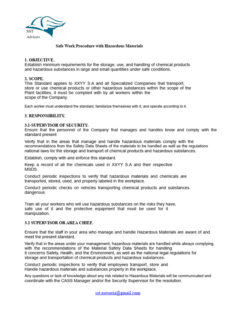 Safe Handling of Hazardous Materials | PDF | Dangerous Goods | Safety