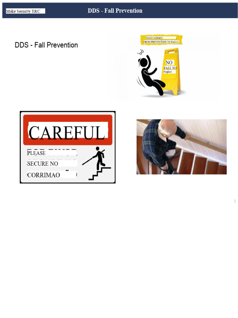 DDS_fall_prevention | PDF | Stairs | Risk