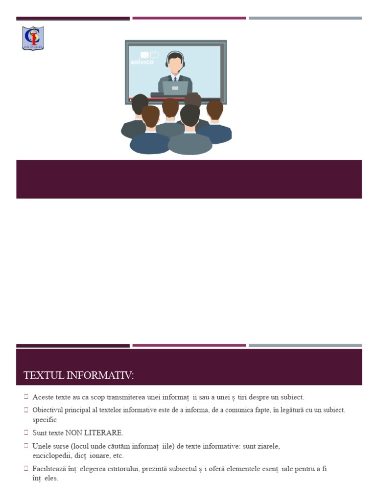 Text Informativ, Tabel Comparativ | PDF