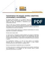 Caracteristicas de Los Textos Cientificos