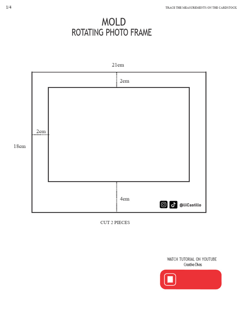 Cardstock Measurement Guide for Frames | PDF