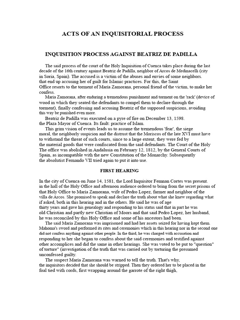Records of An Inquisitorial Process | PDF | Inquisition
